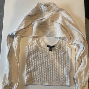 Women's Cream Sweater Set